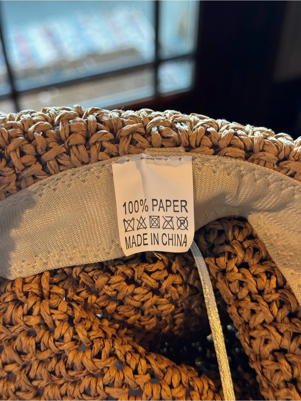 NWT Beach Woven Straw Sun Protection Hat